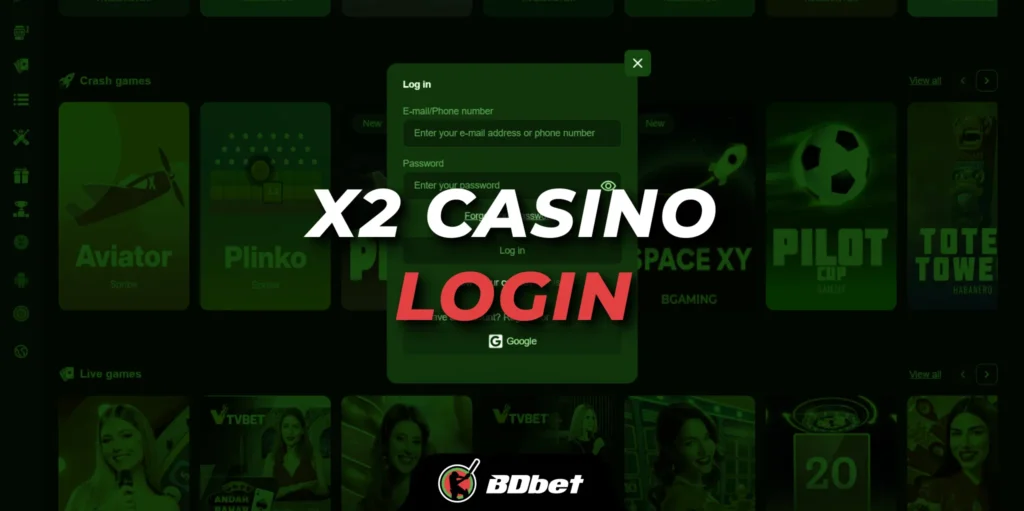 X2 Casino Login Process